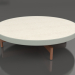 modèle 3D Table basse ronde Ø90x22 (Gris ciment, DEKTON Danae) - preview