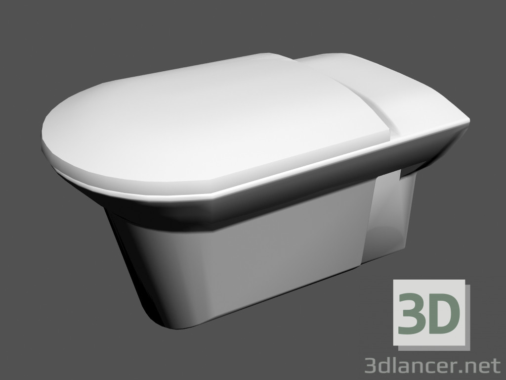 modello 3D Parete toilette l mylife WC2 - anteprima