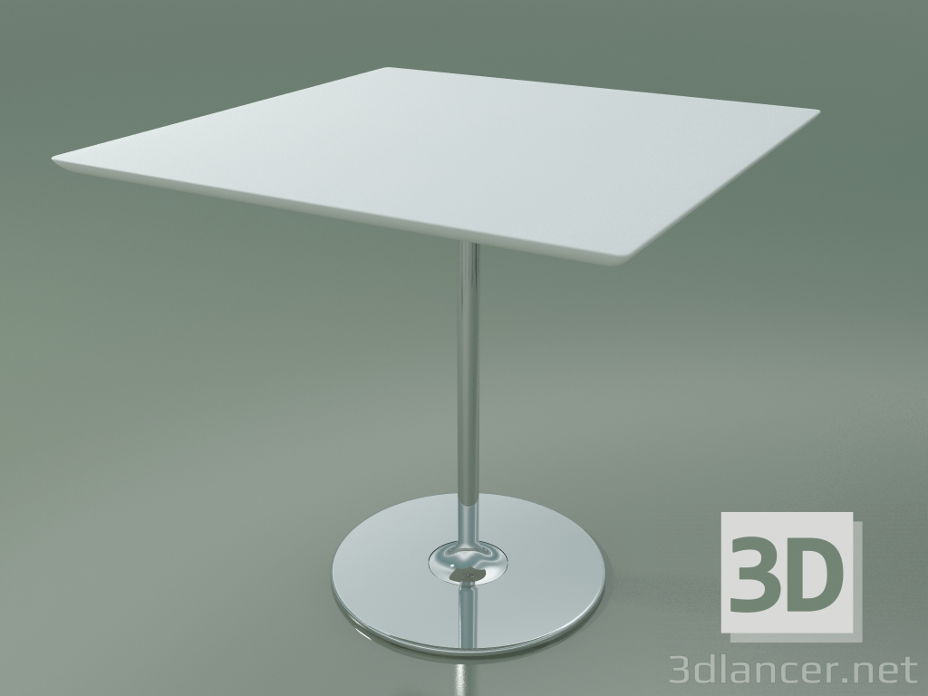 modello 3D Tavolo quadrato 0660 (H 74 - 80x80 cm, M02, CRO) - anteprima
