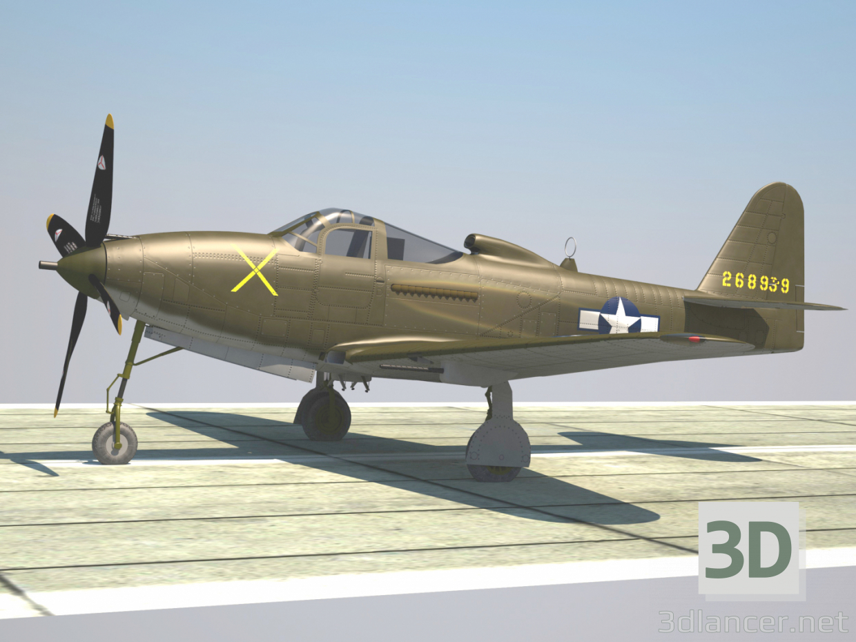 3d P-63 C модель купить - ракурс