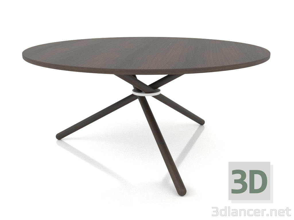 modèle 3D Table basse Edda (Chêne foncé, Chêne foncé) - preview