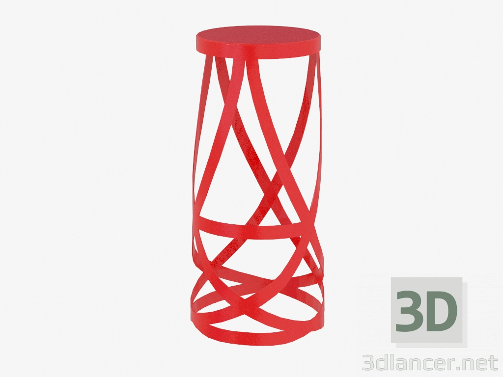 3D modeli Bar Sandalyesi Şerit Koltuğu (RI1LL) - önizleme
