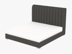 फ्रेम के साथ डबल बेड HARLAN राजा आकार बिस्तर (5003K.W006)