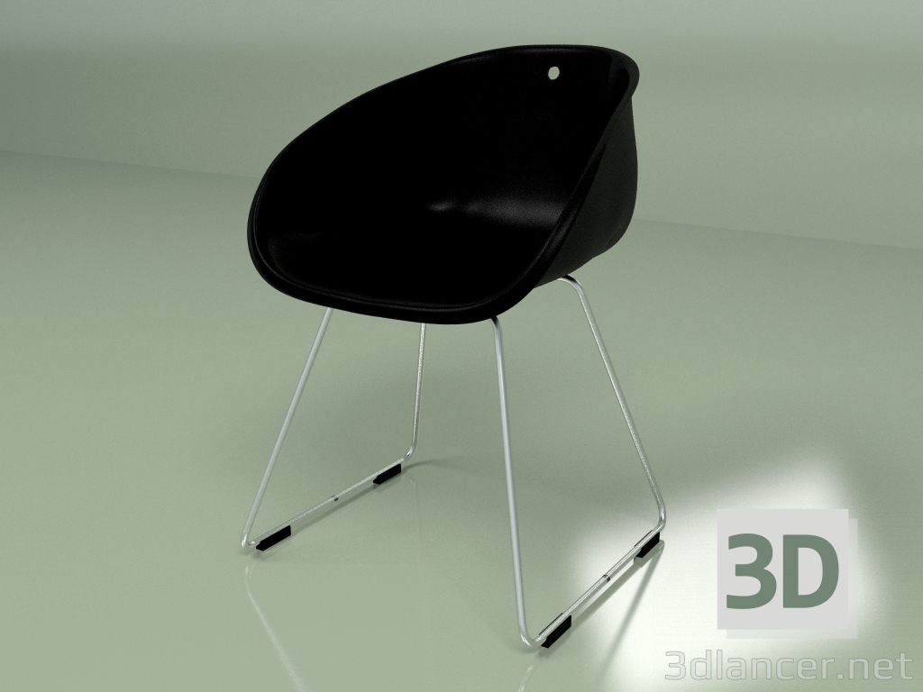 Modelo 3d Cadeira Vistro (preta) - preview