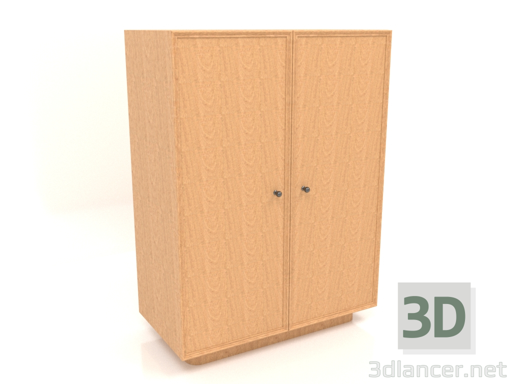 3d model Wardrobe W 04 (803х406х1082, wood mahogany veneer) - preview