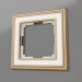 3d model Frame for 1 post Palacio (gold-white) - preview