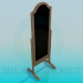 3d model Floor mirror with feet - preview
