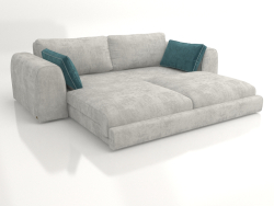 Sofa-bed straight ISLAND (expanded)