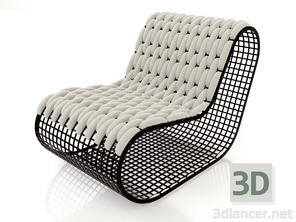 3d модель Клубное кресло (Black) – превью