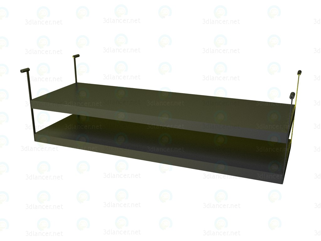 3D Modell Regal für Tisch P1S1706AS - Vorschau