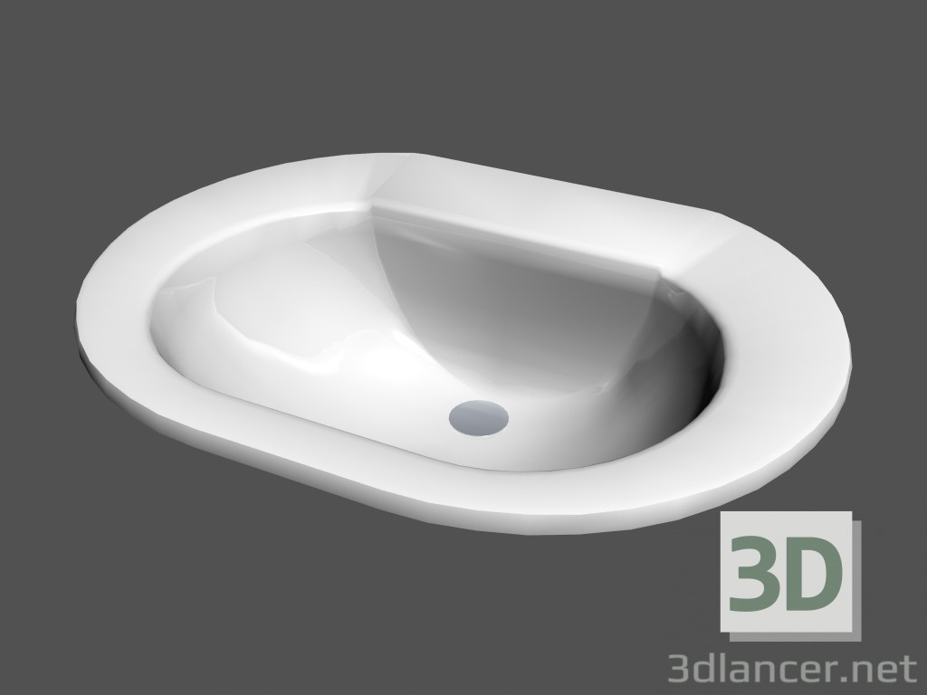 3D modeli Lavabo için altında lavabo dolabı l mylife r1 - önizleme