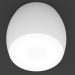 3d model lámpara de LED de superficie (DL18701_11WW-White) - vista previa