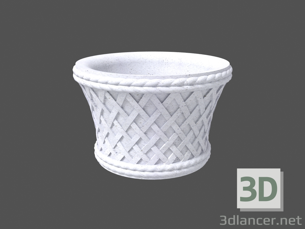 modèle 3D Pot de fleurs (LV41P) - preview