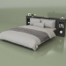 3D Modell Bett mit Organizer 1600 x 2000 (10323) - Vorschau