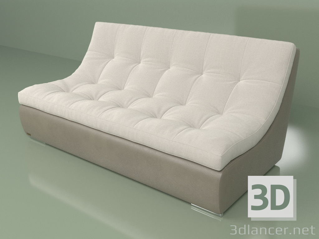 modello 3D Modulo divano Porto Puma (PP3) - anteprima