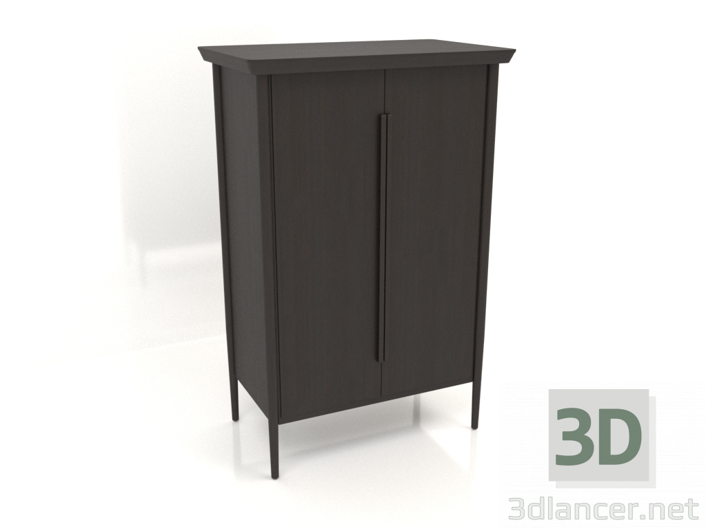 3d model Wardrobe MS 04 (914x565x1400, wood brown dark) - preview