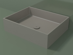 Tezgah üstü lavabo (01UN31301, Clay C37, L 60, P 48, H 16 cm)