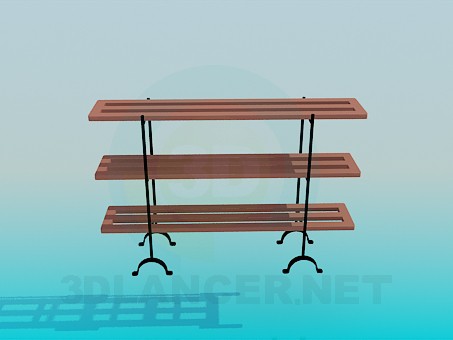 3d model Double sided rack - preview