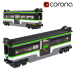 modello 3D di Vagone passeggeri Lego Express comprare - rendering