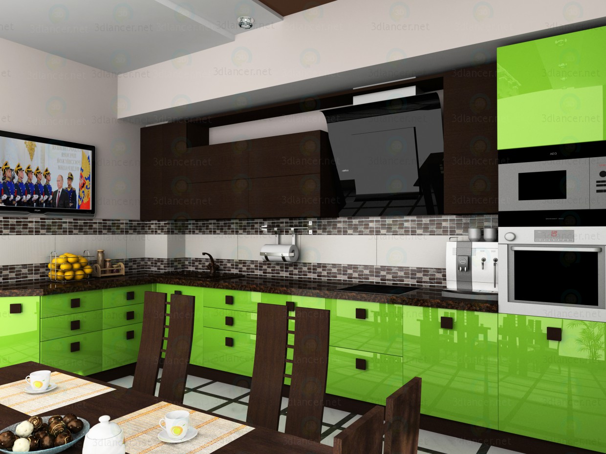 Modelo 3d Mastarda cozinha - preview