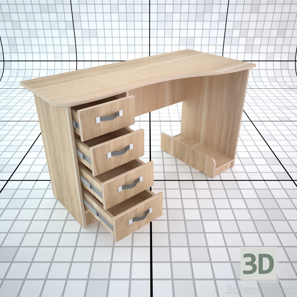 3d Desk Irin model buy - render