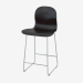 modèle 3D Chaise empilable bar noir Tate - preview