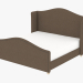 3D modeli Çift kişilik yatak ATHENA çift kişilik yatak (5008K Kahverengi) - önizleme