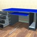 3d office table model buy - render