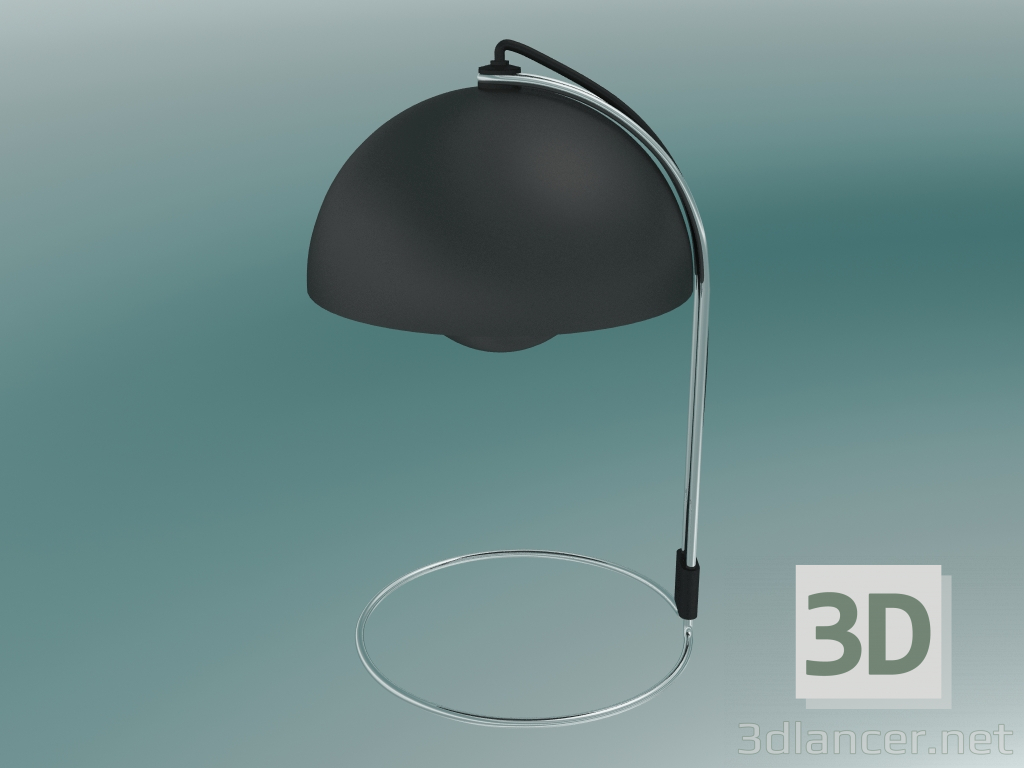 modello 3D Lampada da tavolo Vaso da fiori (VP4, Ø23cm, H 35.9cm, Nero opaco) - anteprima