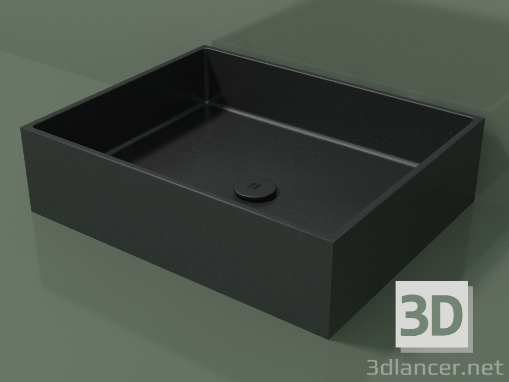 3D Modell Waschtisch (01UN31301, Deep Nocturne C38, L 60, P 48, H 16 cm) - Vorschau