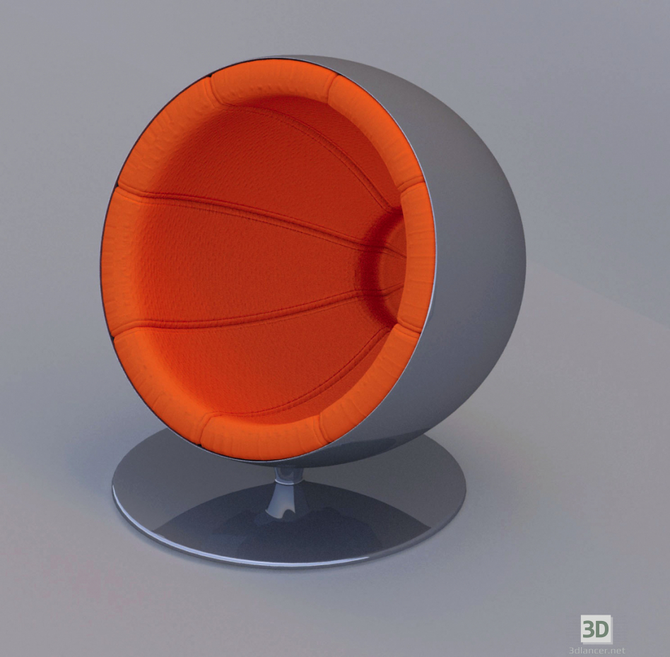 huevo de sillón 3D modelo Compro - render