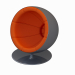 3d armchair egg model buy - render