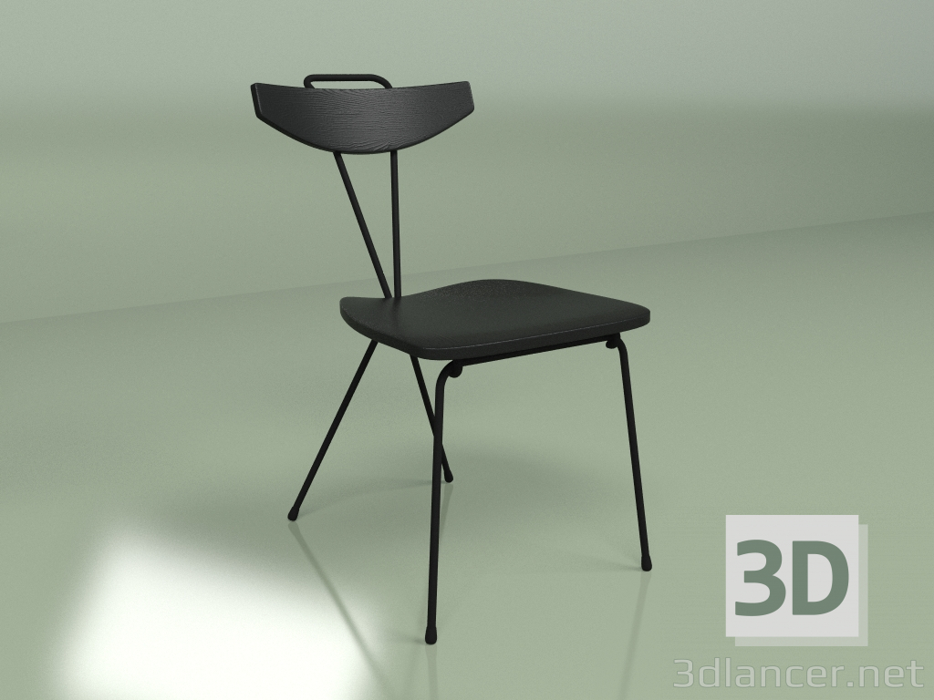 modello 3D Sedia Eero (nero) - anteprima