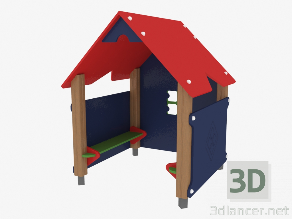 modèle 3D Maisonnette pour enfants (5001) - preview