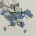 3 डी मॉडल बैंगनी फूल - पूर्वावलोकन