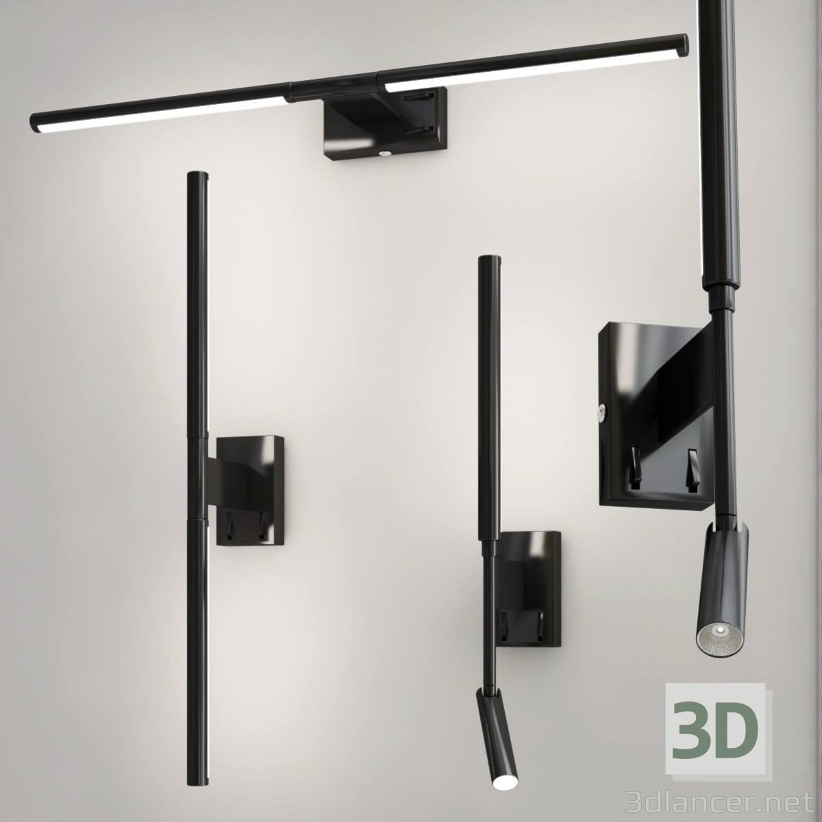 modello 3D di Collezione di lampade da parete ST-Luce comprare - rendering
