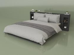 Bed with organizers 1800 x 2000 (10333)