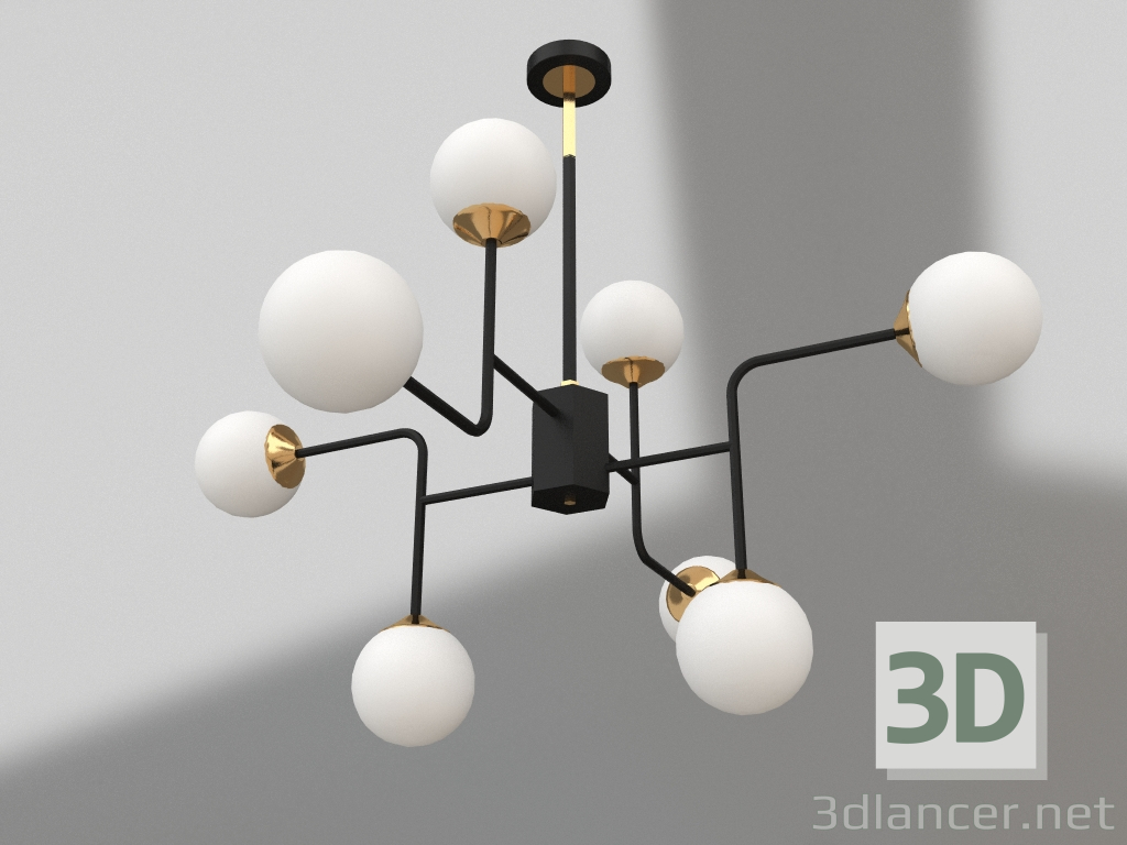 3D modeli Asılı avize Dénia (07634-8.20) - önizleme