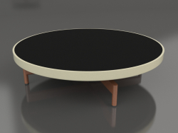 Round coffee table Ø90x22 (Gold, DEKTON Domoos)