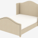 Modelo 3d cama de casal ATHENA cama queen size (5107Q.A015) - preview
