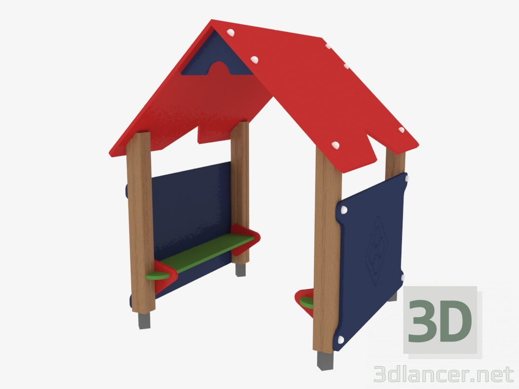 modèle 3D Maisonnette pour enfants (5002) - preview