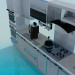 3 डी मॉडल रसोई, आइटम का एक पूरा सेट - पूर्वावलोकन