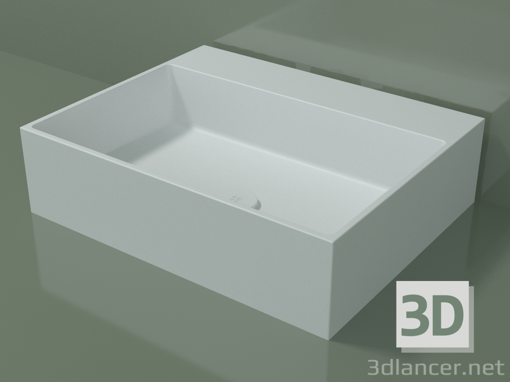 modello 3D Lavabo da appoggio (01UN31302, Glacier White C01, L 60, P 48, H 16 cm) - anteprima