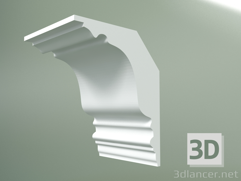 modello 3D Cornicione in gesso (zoccolo a soffitto) KT106-1 - anteprima