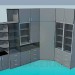 3d model Corner cabinet in office - preview