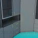 3D Modell Ecke Schrank im Büro - Vorschau