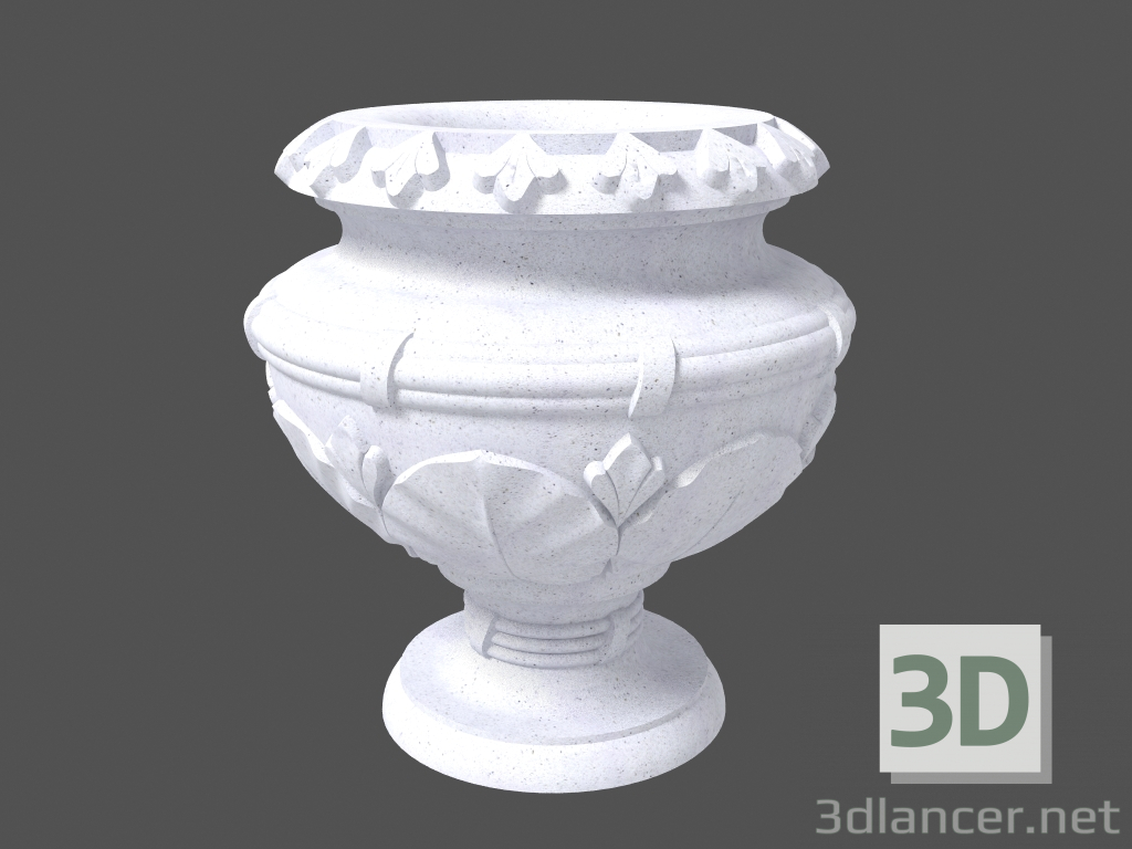 modèle 3D Pot de fleurs (LV52LB) - preview