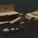 3D Oyun Seti Adası / Oyun Varlığı Adası (LowPoly) modeli satın - render
