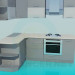 3d model Corner kitchen - preview