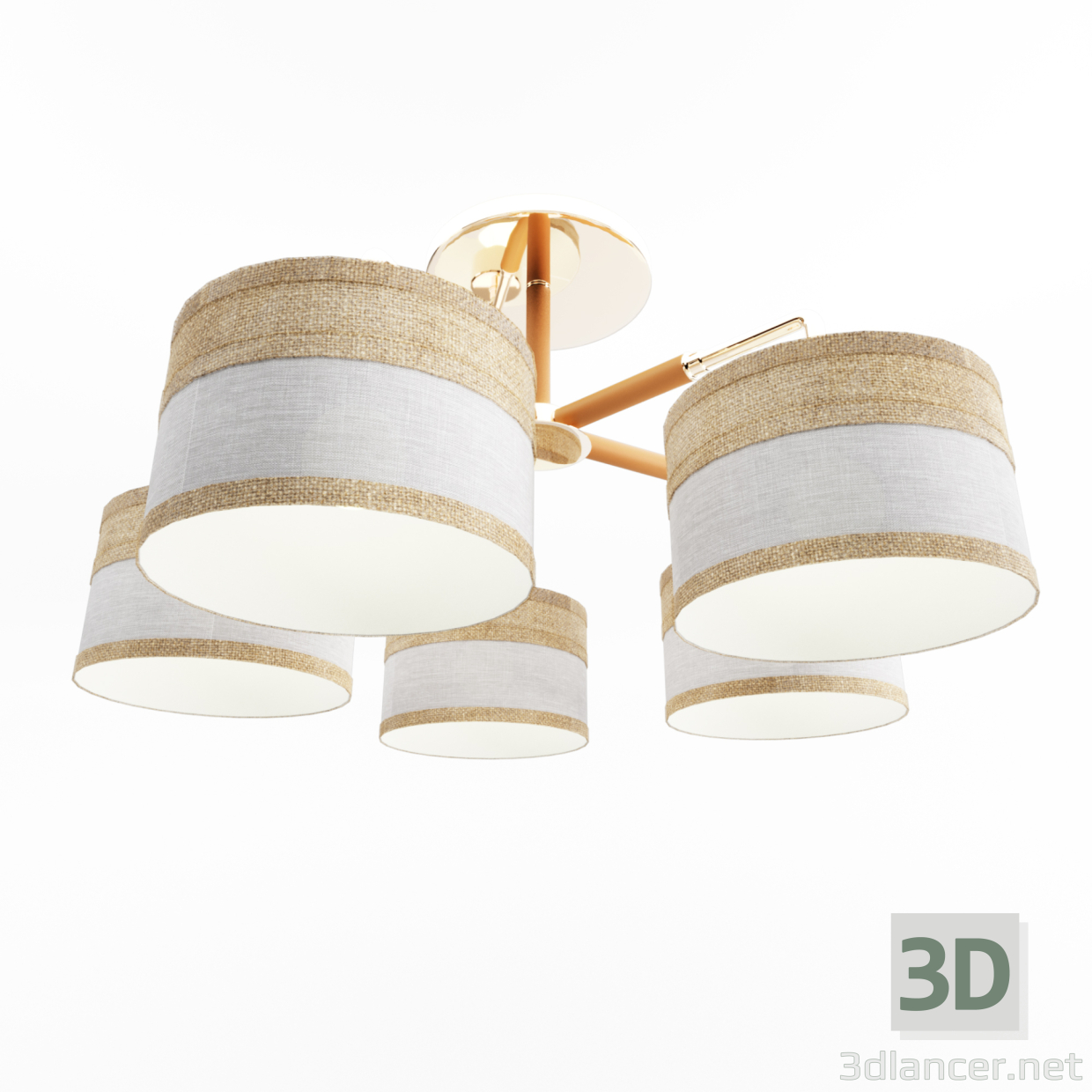 Lámpara de araña Freya Helen 3D modelo Compro - render